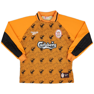 1996-97 Liverpool GK Shirt - 8/10 - (Y)