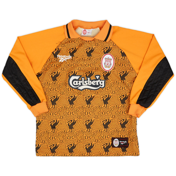1996-97 Liverpool GK Shirt - 8/10 - (Y)