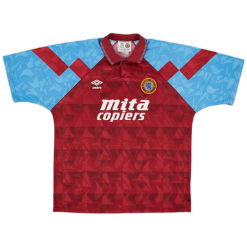 1990-92 Aston Villa Home Shirt - 9/10 - (XL)