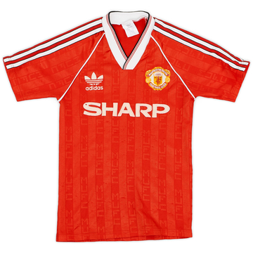 1988-90 Manchester United Home Shirt - 7/10 - (Y)