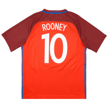 2016-17 England Away Shirt Rooney #10VS