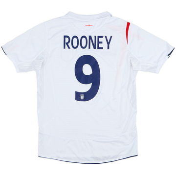 2005-07 England Home Shirt Rooney #9 - 6/10 - (S)