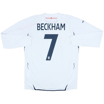 2007-09 England Home L/S Shirt Beckham #7