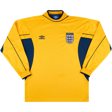 1999-01 England GK Shirt - 8/10 - (L.Boys)