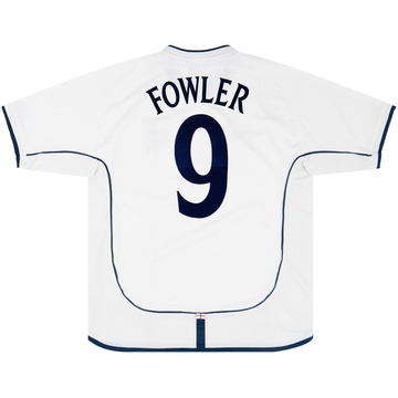 2001-03 England Home Shirt Fowler #9 - 7/10