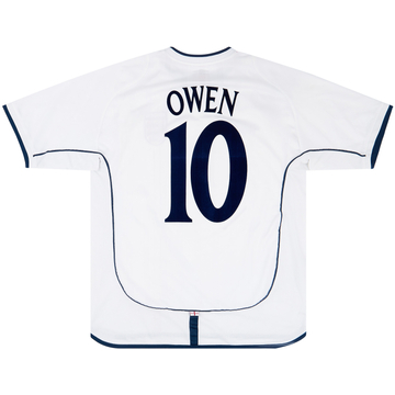 2001-03 England Home Shirt Owen #10 - 9/10