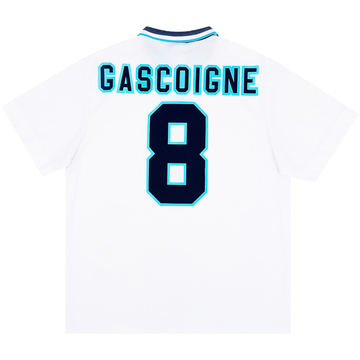 1995-97 England Home Shirt Gascoigne #8 - 6/10 - (XL)