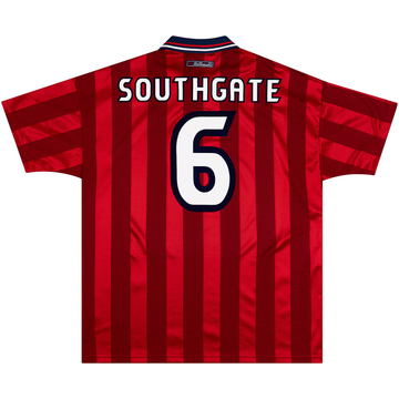 1997-99 England Away Shirt Southgate #6 - 8/10 - (L)