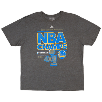 2015 Golden State Warriors NBA Champs adidas Tee - 8/10 - (XXL)