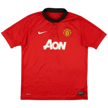 2013-14 Manchester United Home Shirt - 7/10 - (XL.Boys)