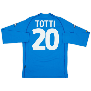 2000-01 Italy Home L/S Shirt Totti #20 (XL)