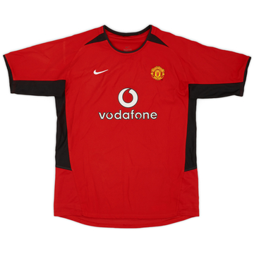 2002-04 Manchester United Home Shirt - 9/10 - (XL.Boys)