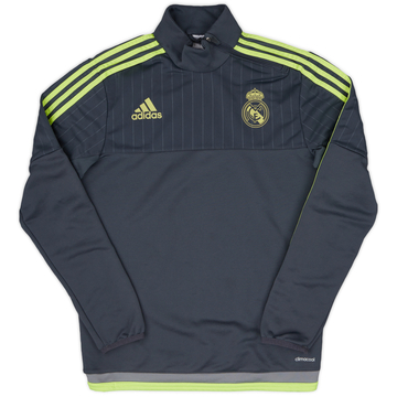 2015-16 Real Madrid adidas 1/4 Zip Drill Top - 8/10 - (S)