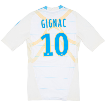 2010-11 Olympique Marseille Player Issue Home Shirt Gignac #10 - 8/10 - (L)