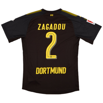 2017-18 Borussia Dortmund Authentic Away Shirt Zagadou #2 - 10/10 - (L)