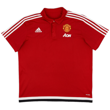 2015-16 Manchester United adidas Polo Shirt - 8/10 - (XL)