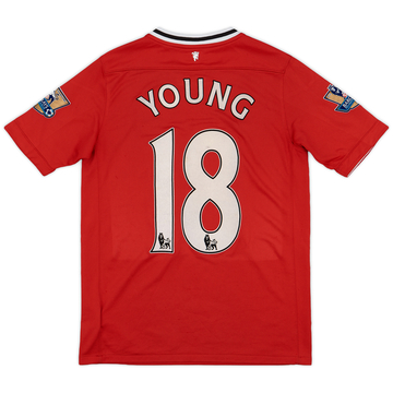2011-12 Manchester United Home Shirt Young #18 - 6/10 - (XL.Boys)