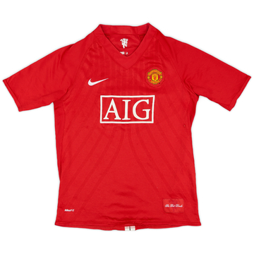 2007-09 Manchester United Home Shirt - 7/10 - (XL.Boys)