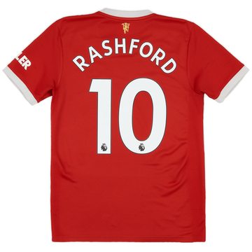 2021-22 Manchester United Home Shirt Rashford #10 - 5/10 - (S)