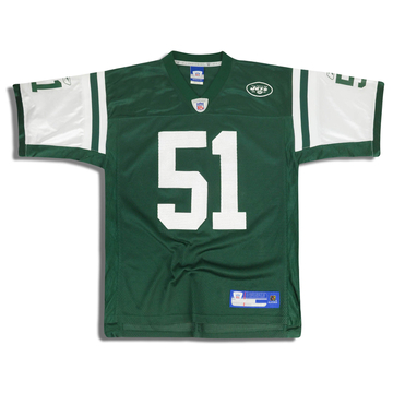 2005-06 New York Jets Vilma #51 Reebok On Field Jersey (Home) L