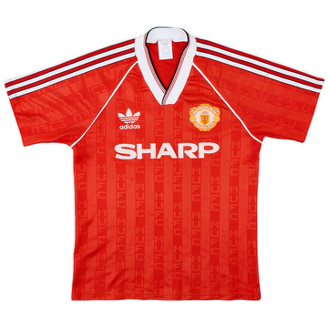 1988-90 Manchester United Home Shirt - 8/10 - (S)