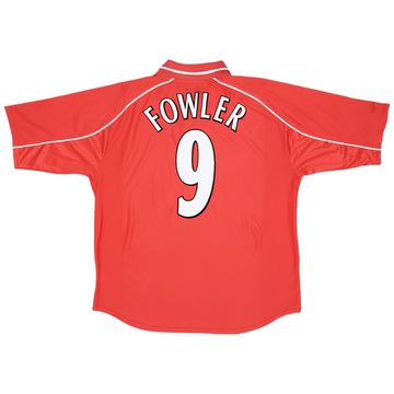 2000-02 Liverpool Home Shirt Fowler #9 - 7/10 - (L)