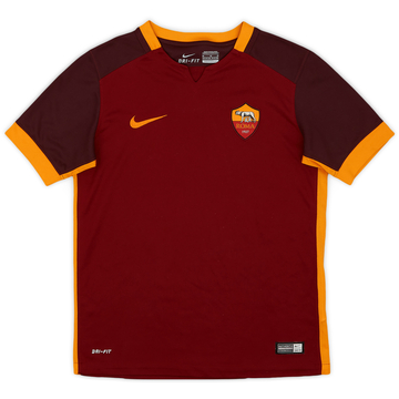 2015-16 Roma Home Shirt - 8/10 - (M.Boys)