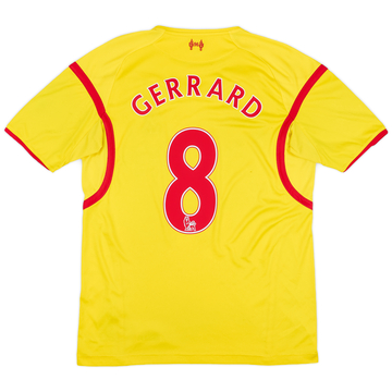 2014-15 Liverpool Away Shirt Gerrard #8 - 5/10 - (M)