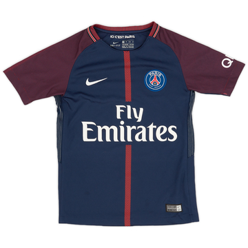 2017-18 Paris Saint-Germain Home Shirt - 9/10 - (XS.Boys)