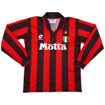 1993-94 AC Milan Home L/S Shirt - 6/10 - (S)