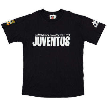 1994-95 Juventus 'Campionato Italiano' Kappa Graphic Tee - 8/10 - (L)