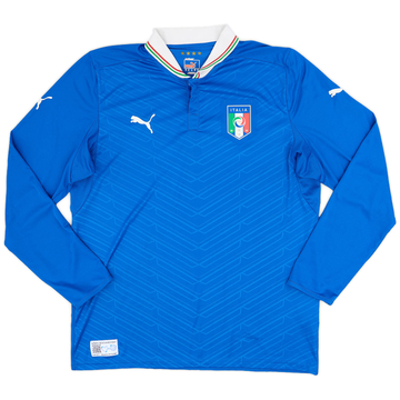2012-13 Italy Home L/S Shirt - 8/10 - (XL)