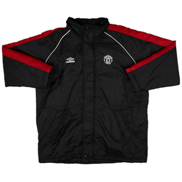 2000-02 Manchester United Umbro Padded Bench Coat - 8/10 - (XL)