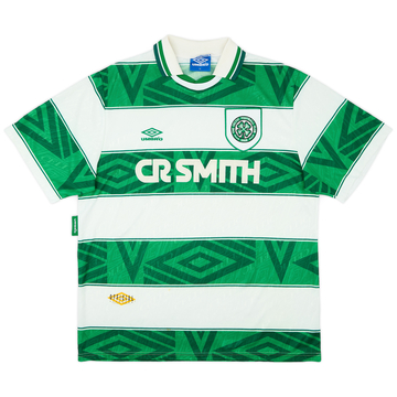 1993-95 Celtic Home Shirt - 9/10 - (XL)