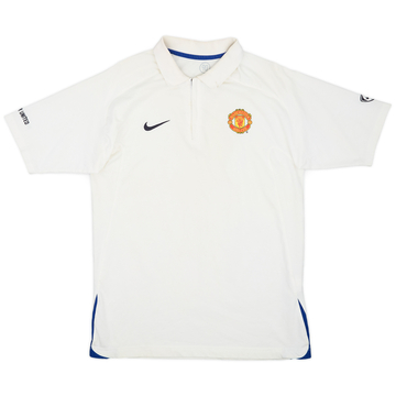 2005-06 Manchester United Nike 1/4 Zip Polo Shirt - 8/10 - (M)