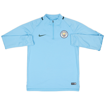 2017-18 Manchester City Nike 1/4 Zip Drill Top - 8/10 - (M)