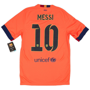 2014-15 Barcelona Away Shirt Messi #10