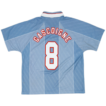1996-97 England Away Shirt Gascoigne #8 - 7/10 - (XL)