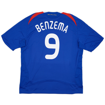 2007-08 France Home Shirt Benzema #9 (XL)