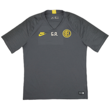 2019-20 Inter Milan Nike Staff Issue Training Shirt G.R. - 8/10 - (L)