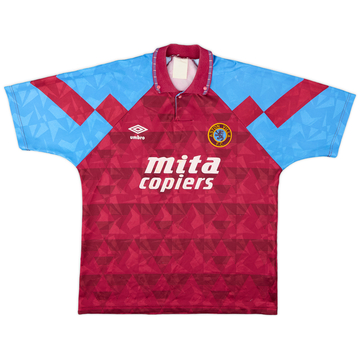 1990-92 Aston Villa Home Shirt - 7/10 - (L)