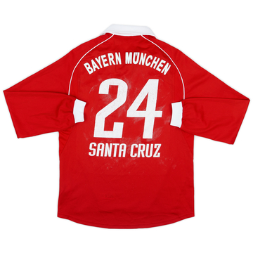 2005-06 Bayern Munich Home L/S Shirt Santa Cruz #24 - 5/10 - (S)
