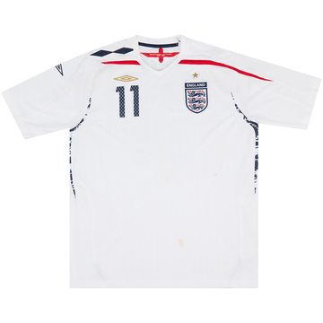 2008 England U-17 Match Issue Home Shirt #11 (Ince)