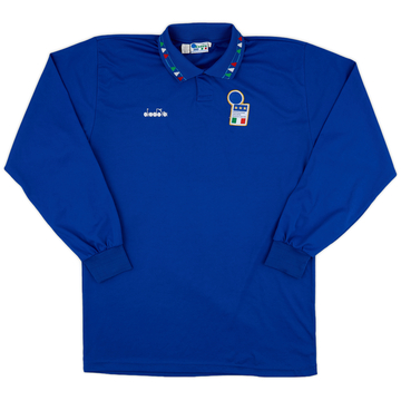 1992-93 Italy Home L/S Shirt - 9/10 - (L)