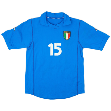 2001 Italy Women&#039;s Home Shirt #15 - 6/10 - (Women's L)
