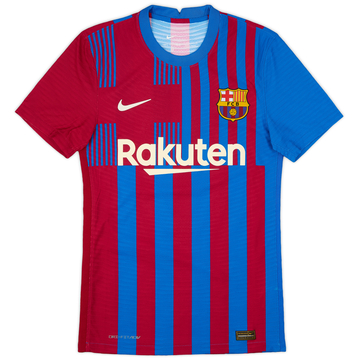2021-22 Barcelona Authentic Home Shirt - 9/10 - (XS)