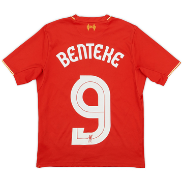 2015-16 Liverpool Home Shirt Benteke #9 - 8/10 - (S.Boys)