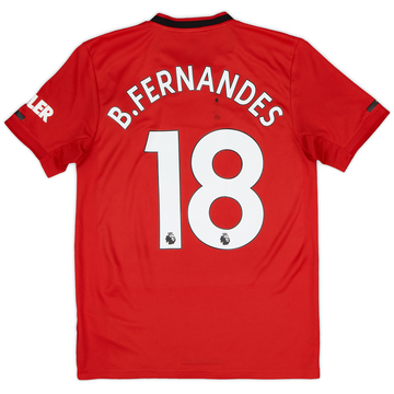 2019-20 Manchester United Home Shirt B.Fernandes #18 - 6/10 - (S)