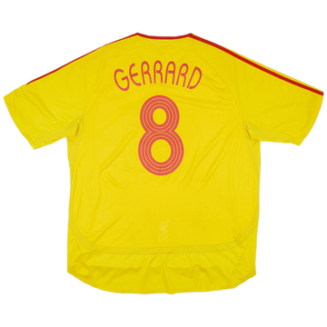 2006-07 Liverpool Away Shirt Gerrard #8 - 5/10 - (XL)