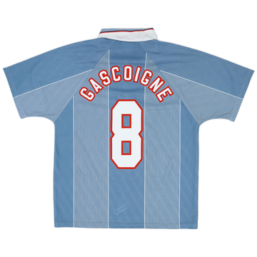 1996-97 England Away Shirt Gascoigne #8 - 9/10 - (L)